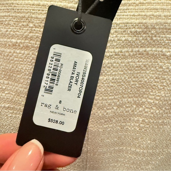 NEW Rag & Bone Amaya Crop Jacket. Women’s Blazer Size 8 - Picture 13 of 15